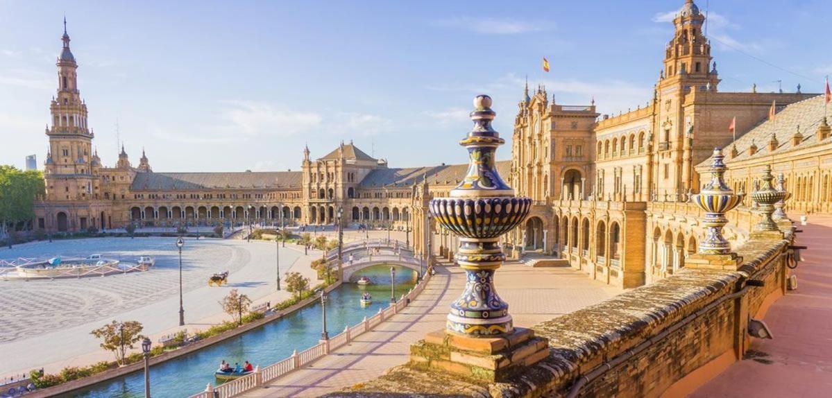 Plaza Espana, Acogedor Apartamento Con Patio Sevilla Kültér fotó